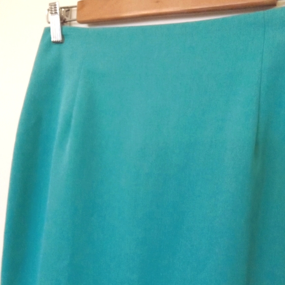 Seasons Collection Turquoise Pencil Skirt - Picture 2 of 9